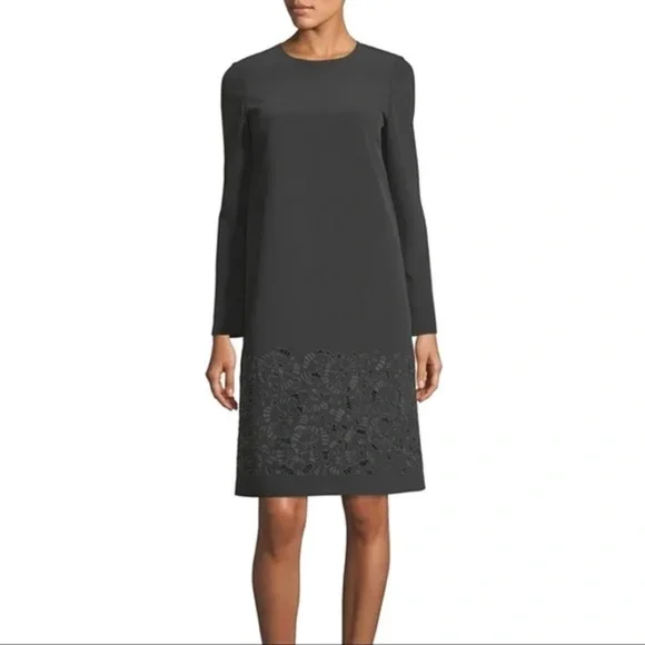 Lafayette 148 New York Corbin Embroidered Emory Cloth Dress - Picture 2 of 7